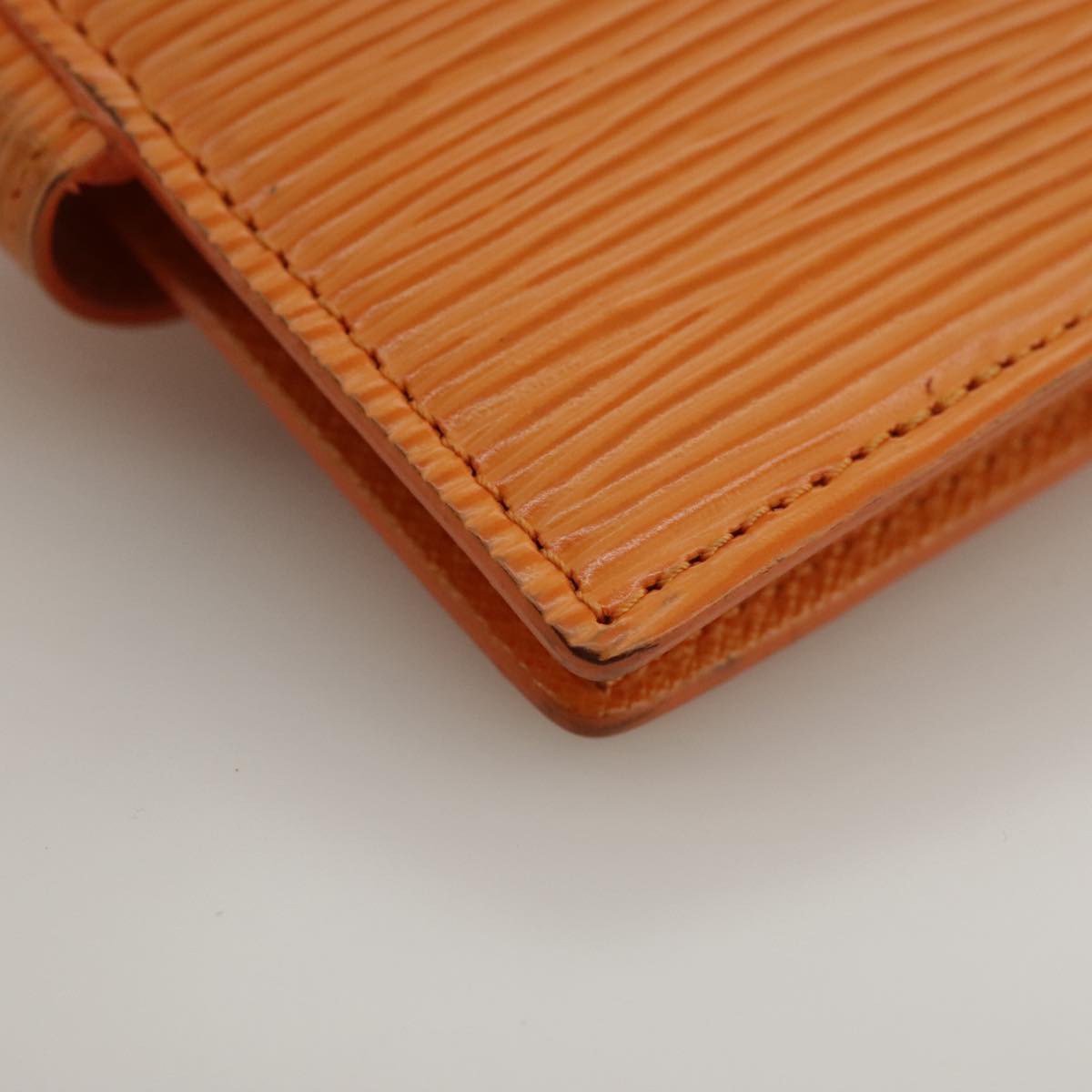 Louis Vuitton Agenda Cover Orange Leather Wallet  (Pre-Owned)