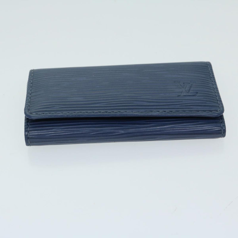 Louis Vuitton Etui Pour Clés 4 Blue Leather Wallet  (Pre-Owned)