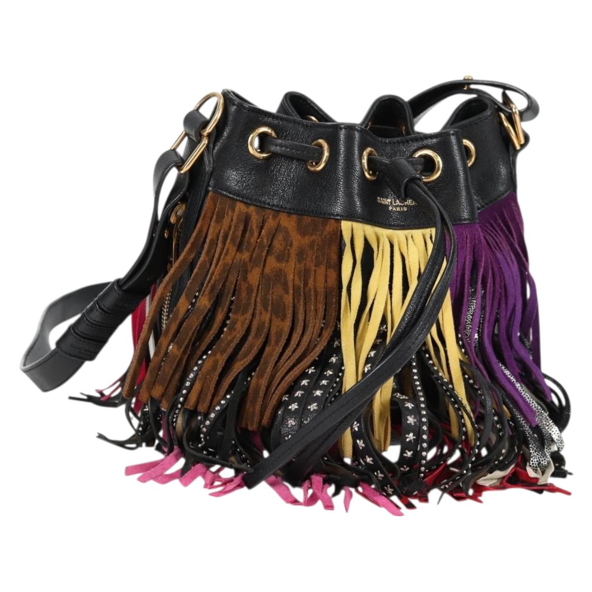 Saint Laurent Emmanuelle Multicolour Leather Shoulder Bag (Pre-Owned)