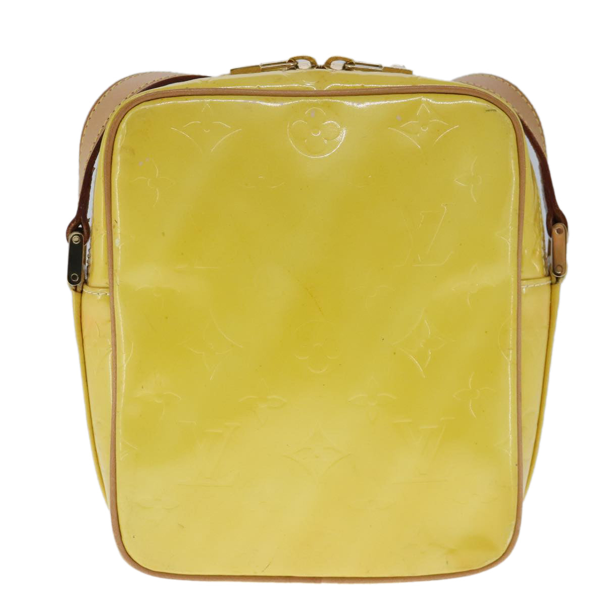 Louis Vuitton Wooster Yellow Patent Leather Shoulder Bag (Pre-Owned)