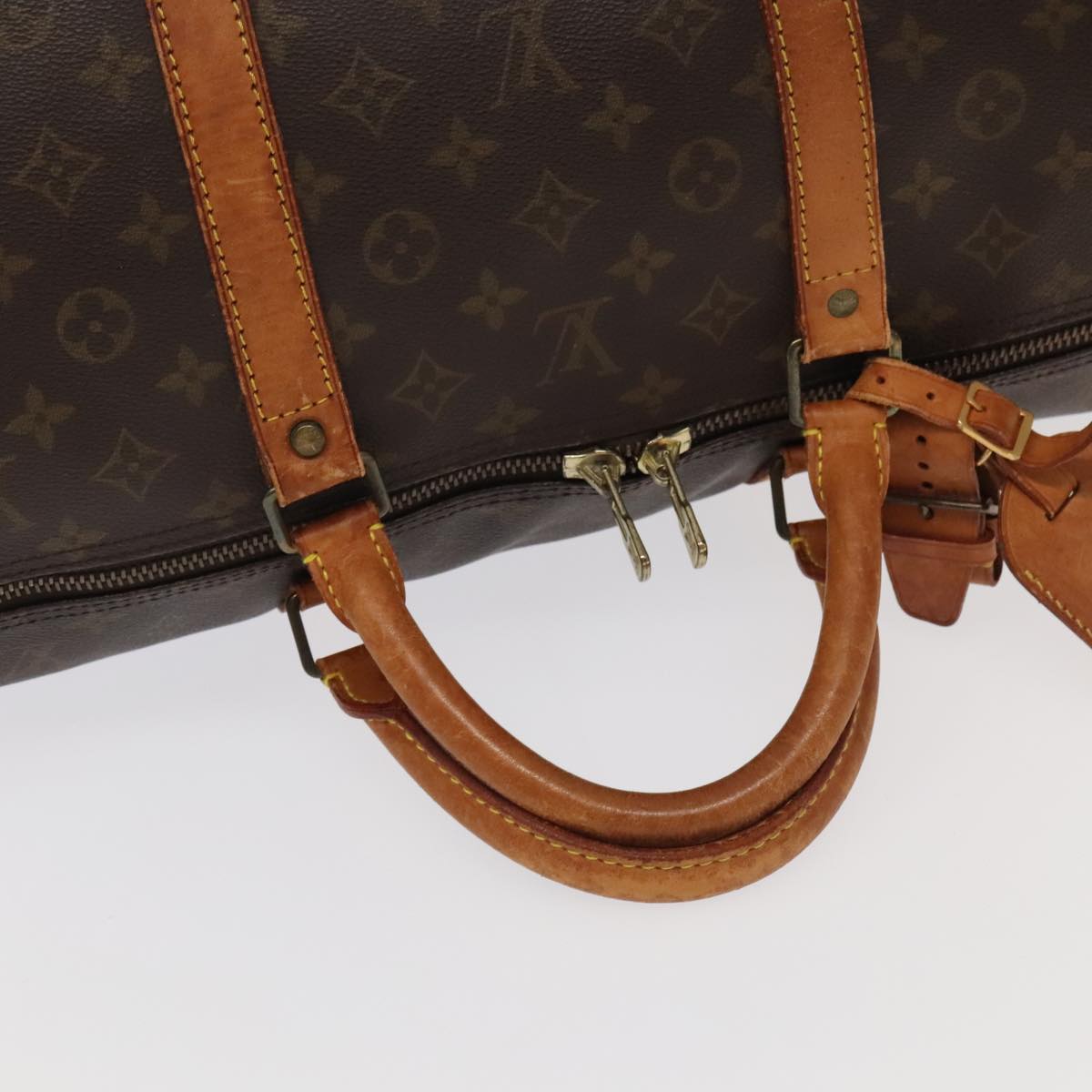 Louis Vuitton Keepall 60 Brown Canvas Travel Bag (Pre-Owned)