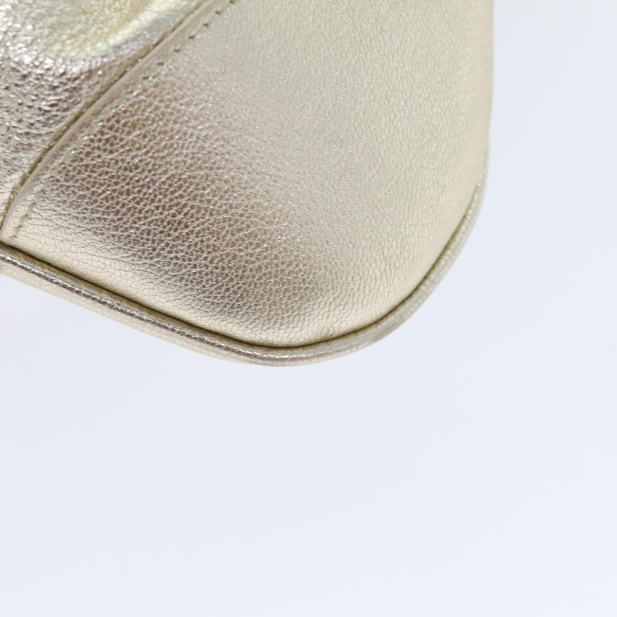Salvatore Ferragamo Marisa Gold Leather Handbag (Pre-Owned)
