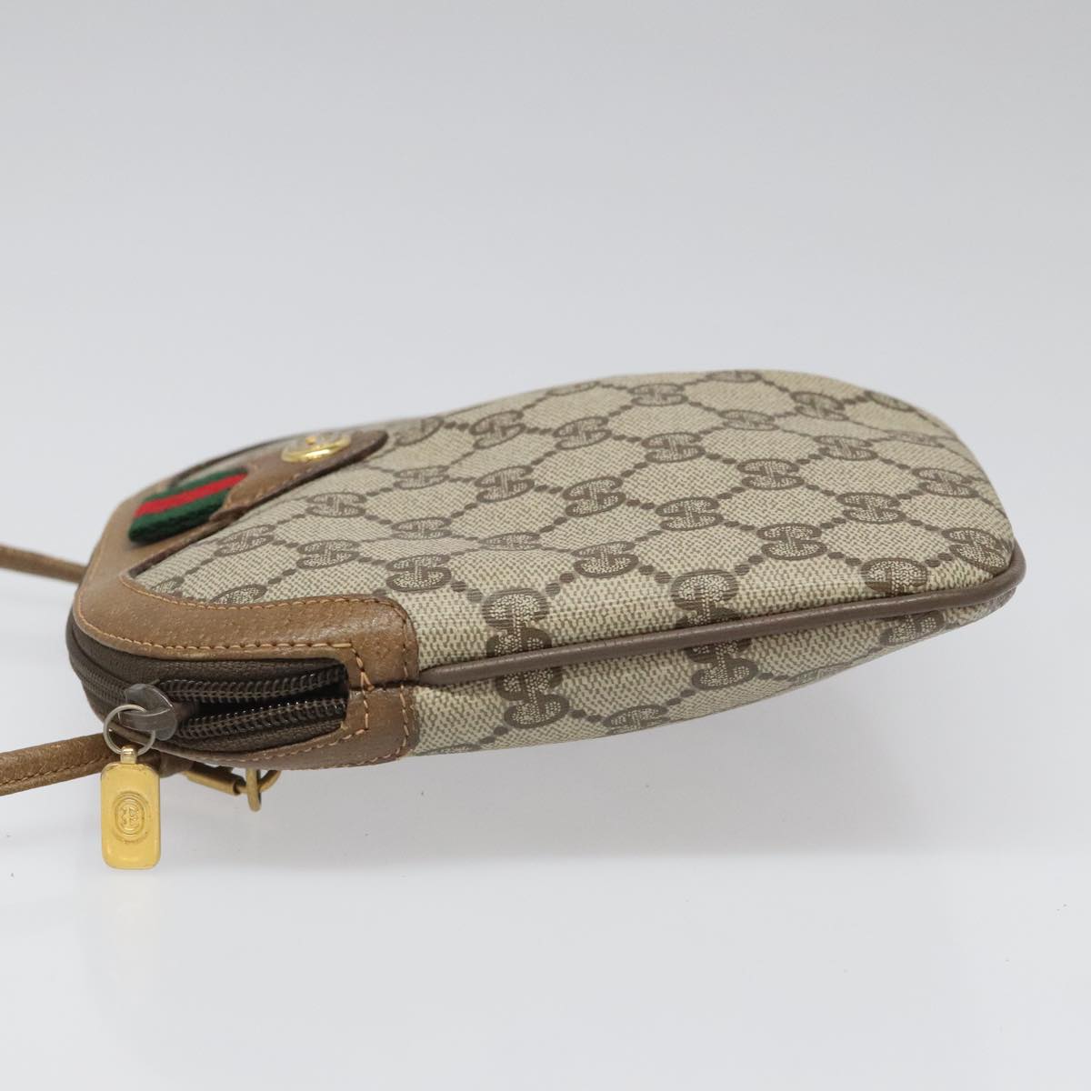 Gucci Ophidia Beige Canvas Shoulder Bag (Pre-Owned)