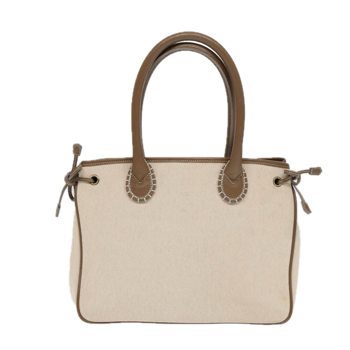 Burberry Beige Canvas Handbag (Pre-Owned)