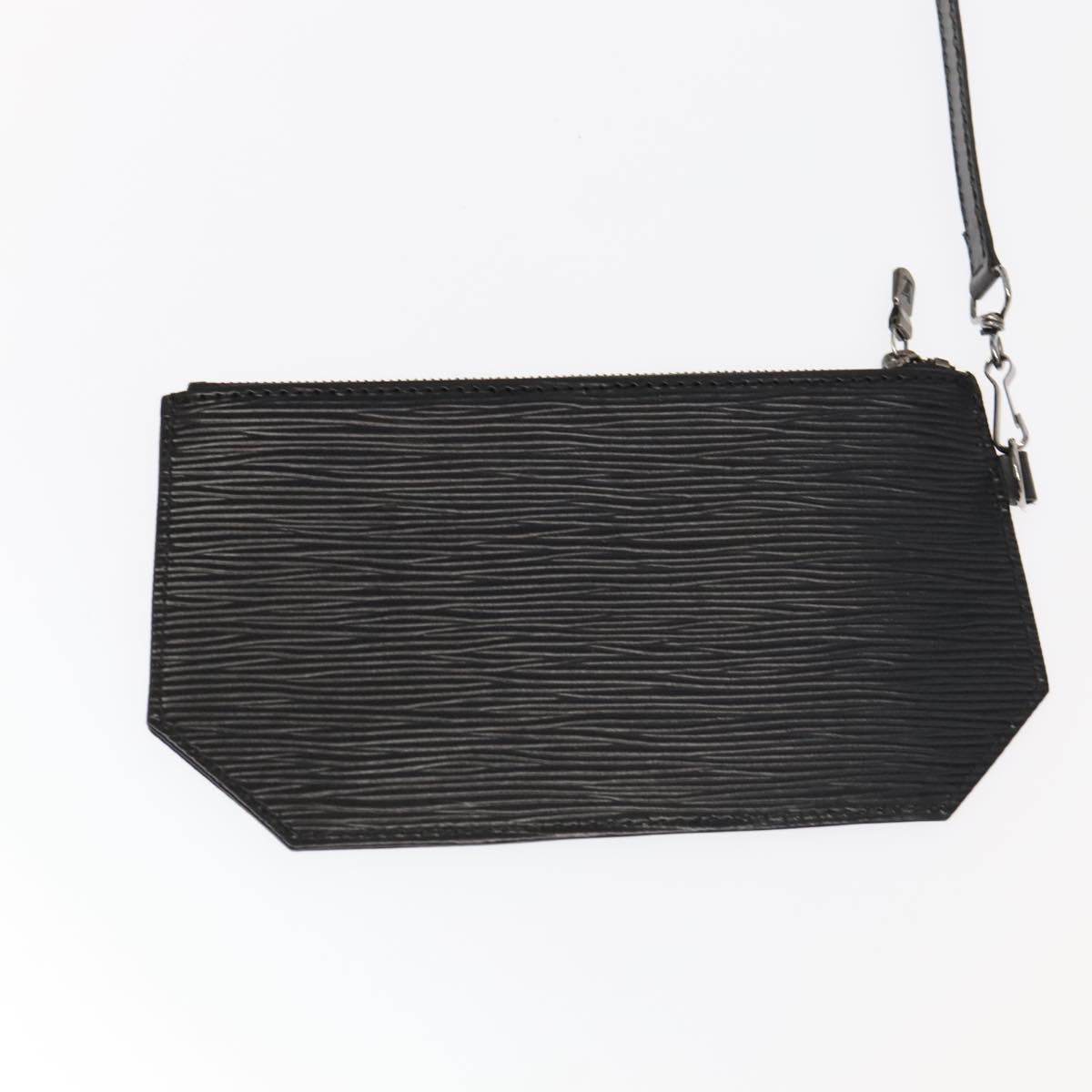 Louis Vuitton Sac D'épaule Black Leather Shoulder Bag (Pre-Owned)