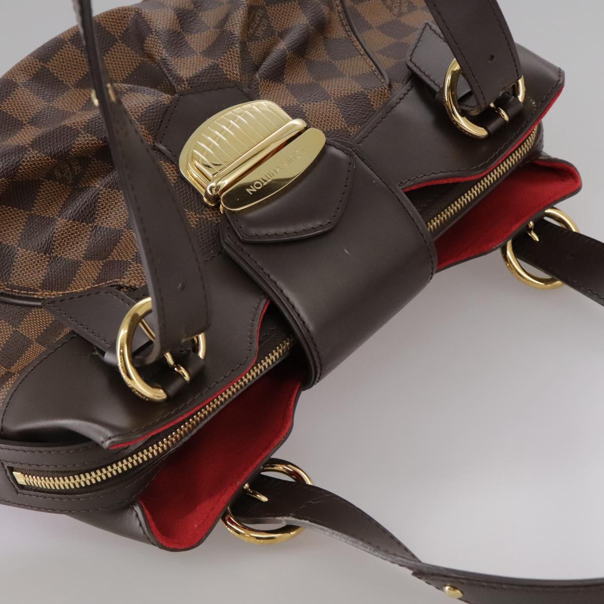 Louis Vuitton Sistina Brown Canvas Tote Bag (Pre-Owned)