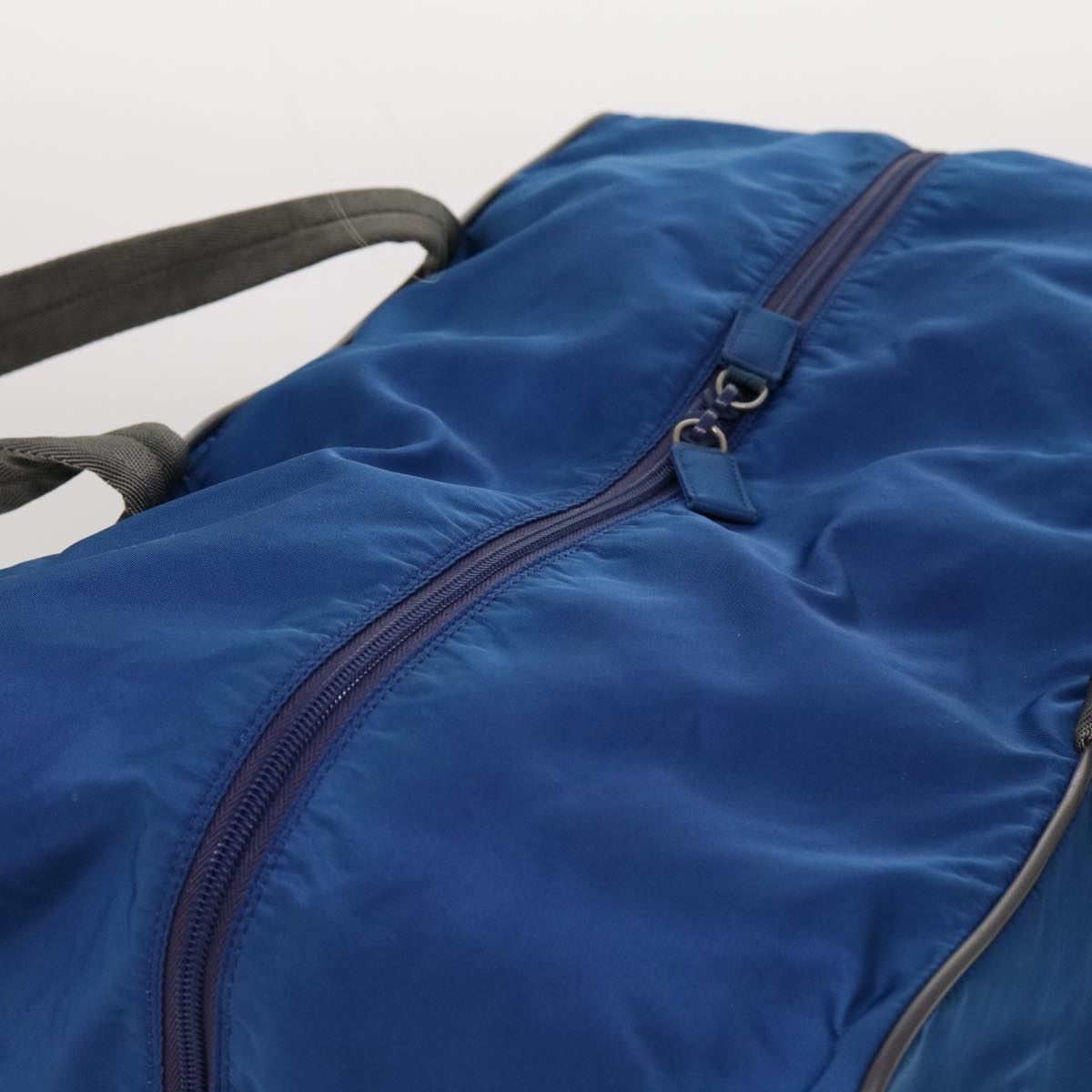 Prada Tessuto Blue Synthetic Travel Bag (Pre-Owned)