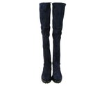 Stuart Weitzman Women's Vanland Nice Blue Suede Over the Knee Boot