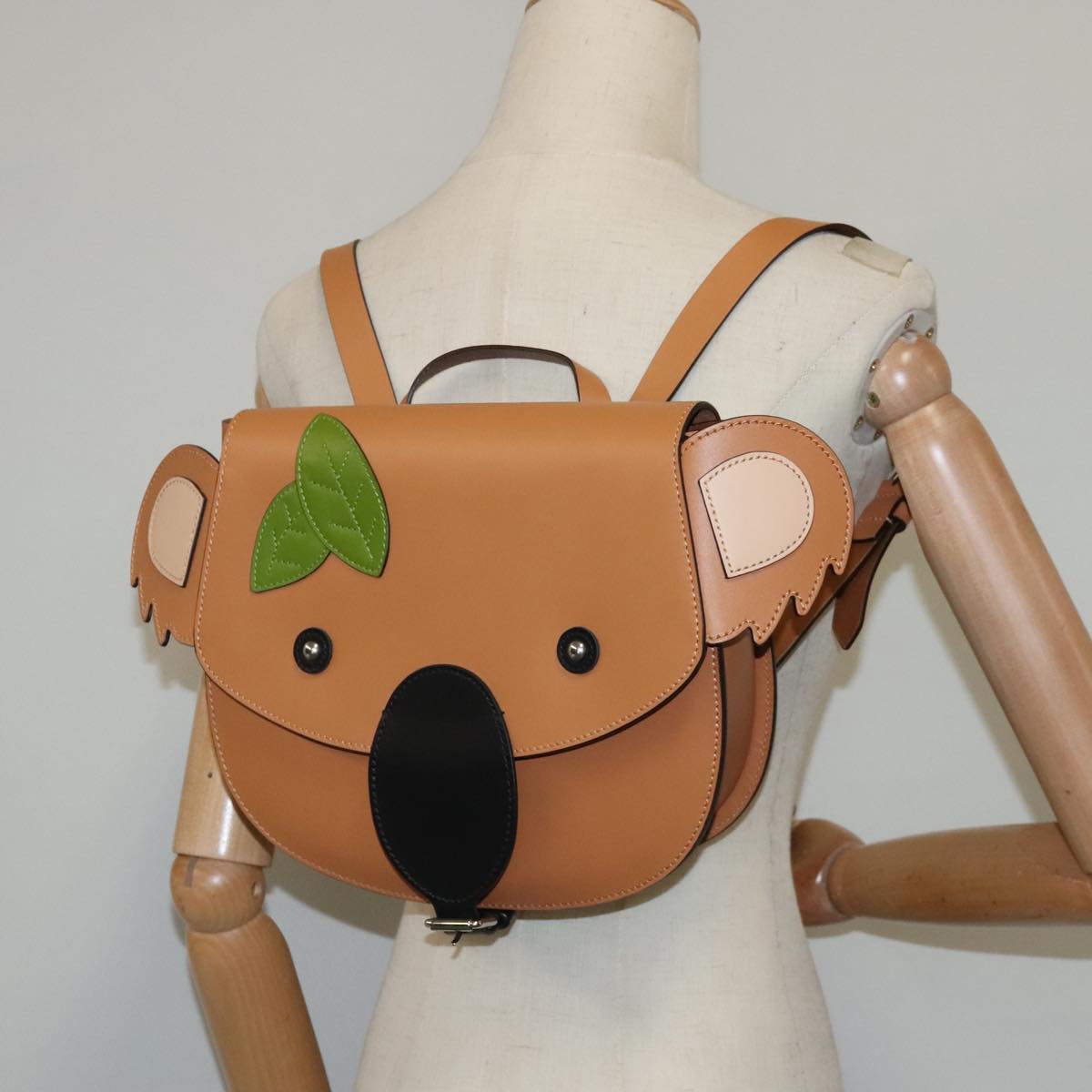 Gucci Brown Leather Backpack Bag (Pre-Owned)