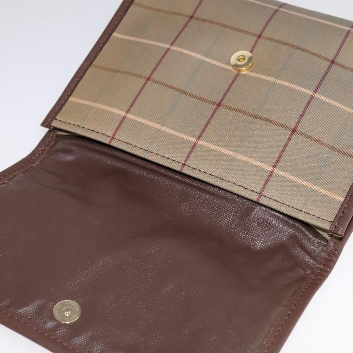 Burberry Nova Check Beige Canvas Clutch Bag (Pre-Owned)