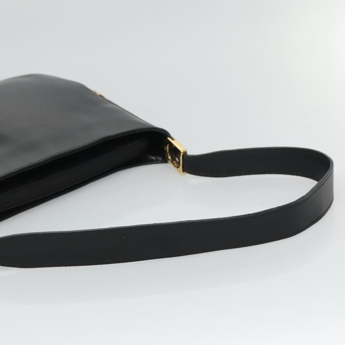 Bally Black Leather Shoulder Bag (Pre-Owned)