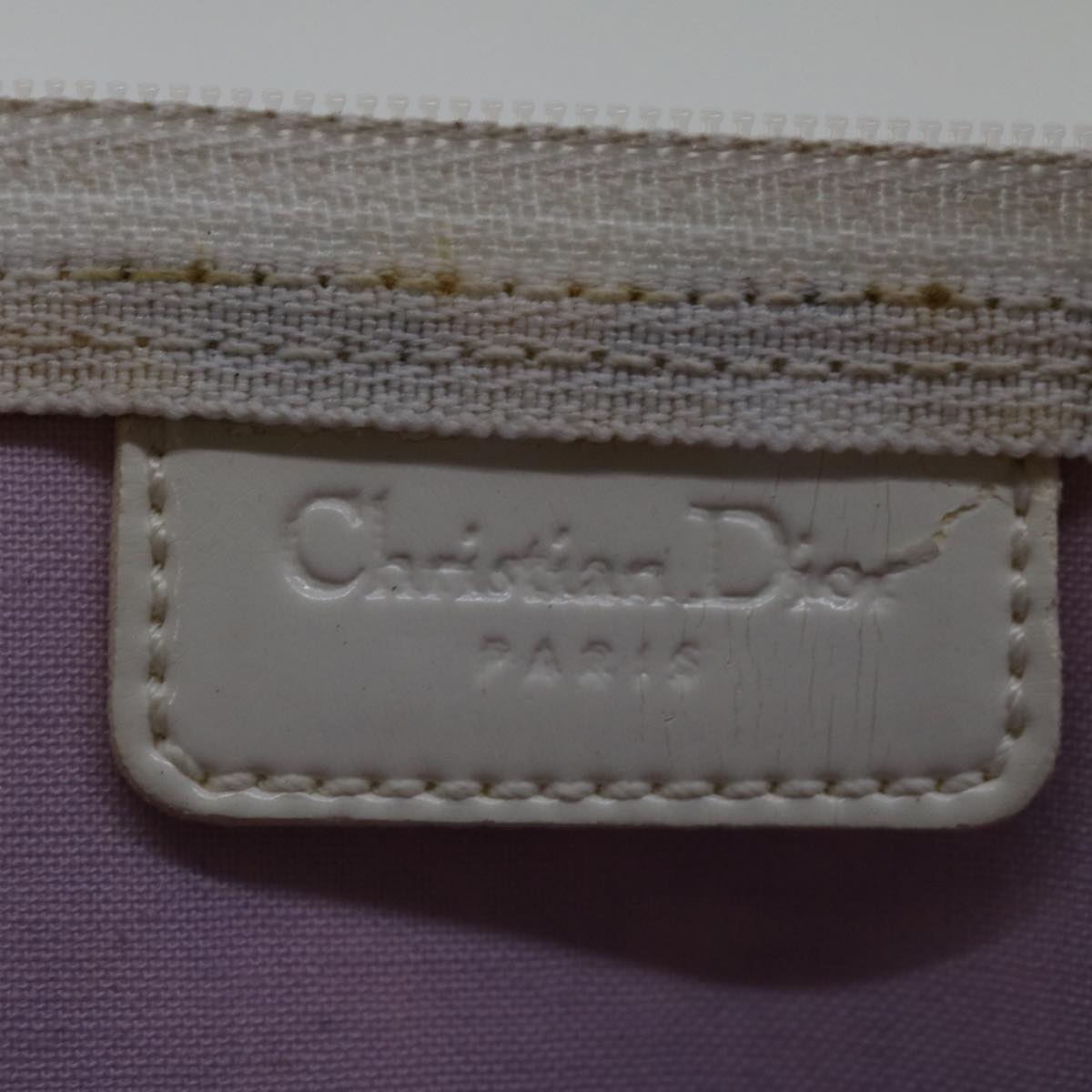 Dior Trotter Purple Canvas Clutch Bag (Pre-Owned)