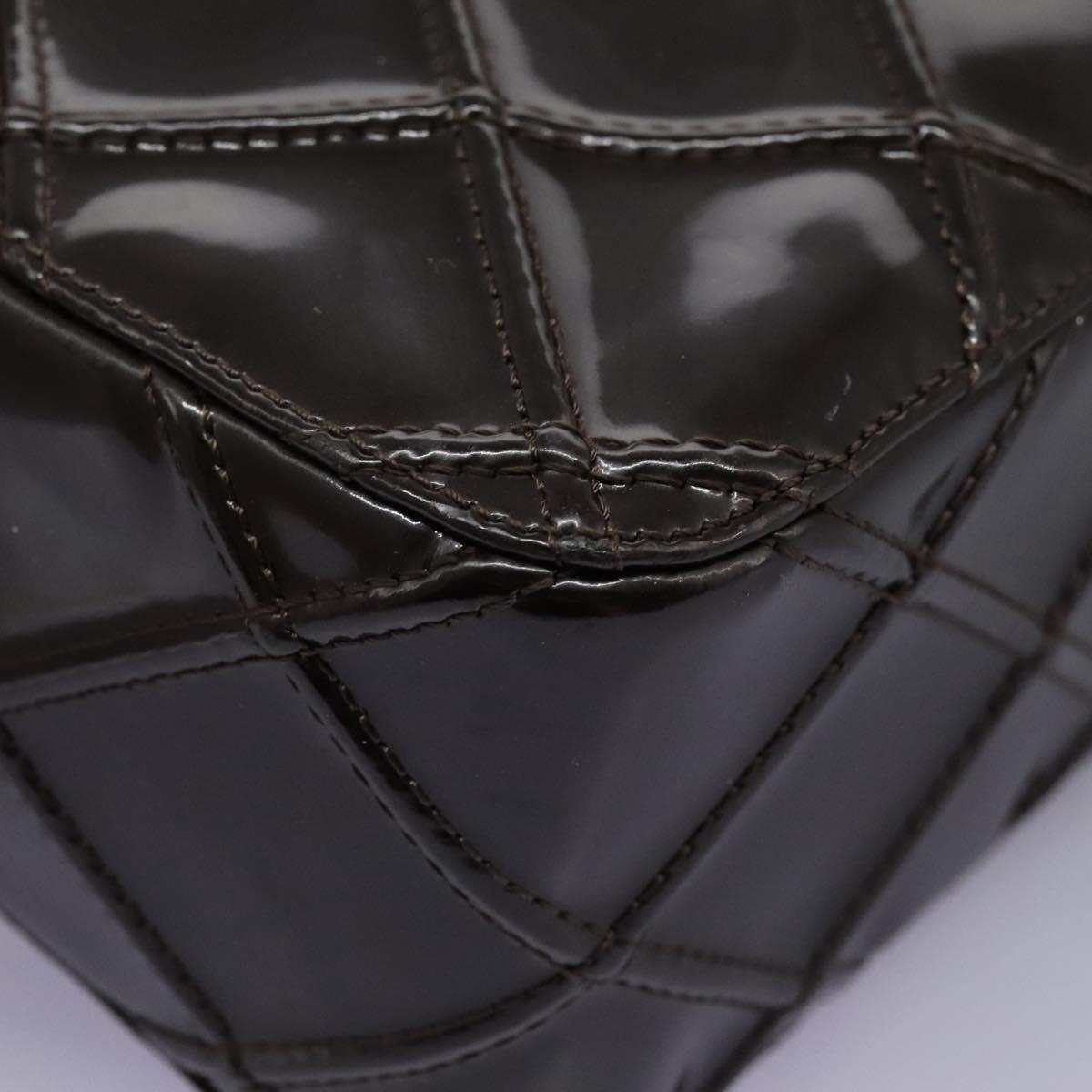 Chanel Camera Brown Patent Leather Shoulder Bag (Pre-Owned)