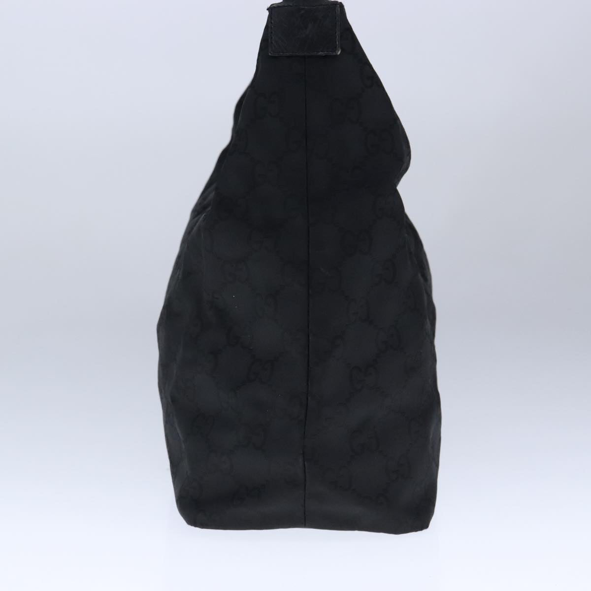 Gucci Bamboo Black Canvas Shoulder Bag (Pre-Owned)
