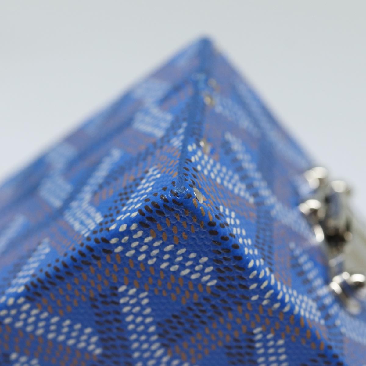 Goyard Herringbone Blue Canvas Jewelleryset Jewelry (Pre-Owned)