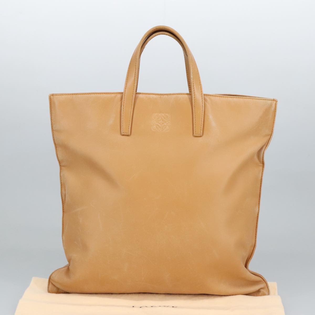 Loewe Beige Leather Tote Bag (Pre-Owned)
