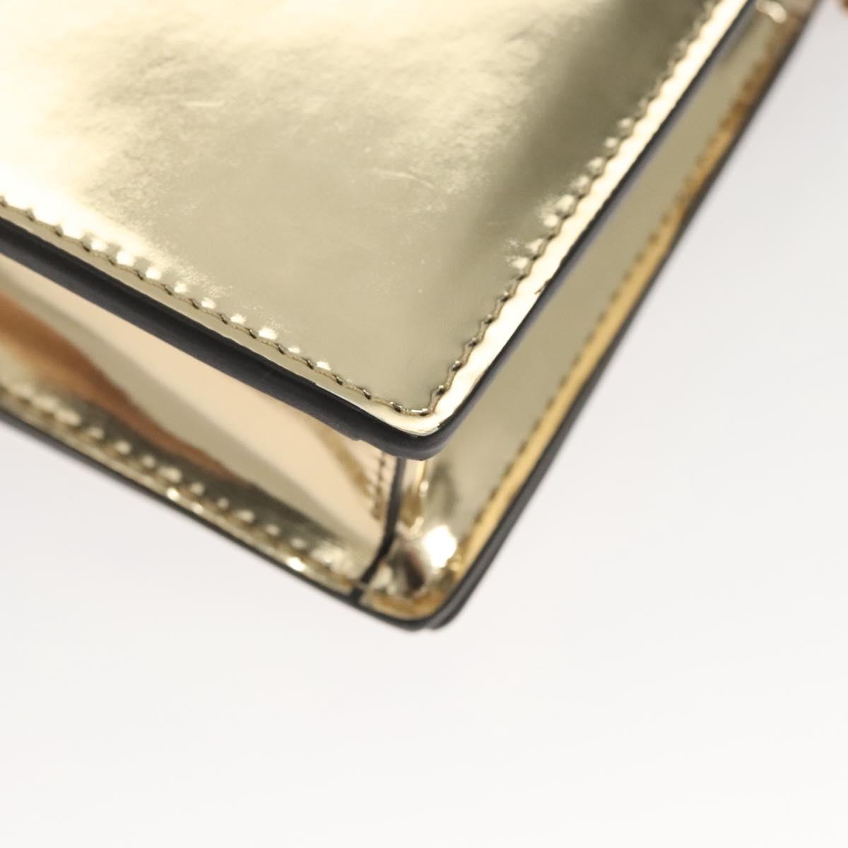 Versace Gold Patent Leather Shoulder Bag (Pre-Owned)