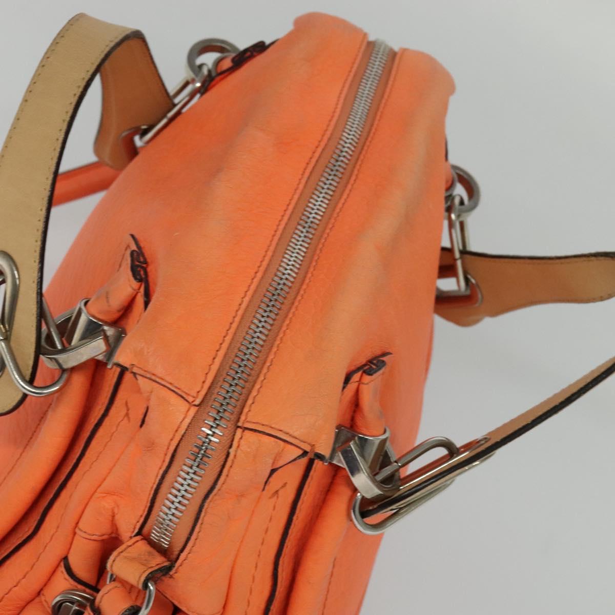 Chloé Paraty Orange Leather Handbag (Pre-Owned)