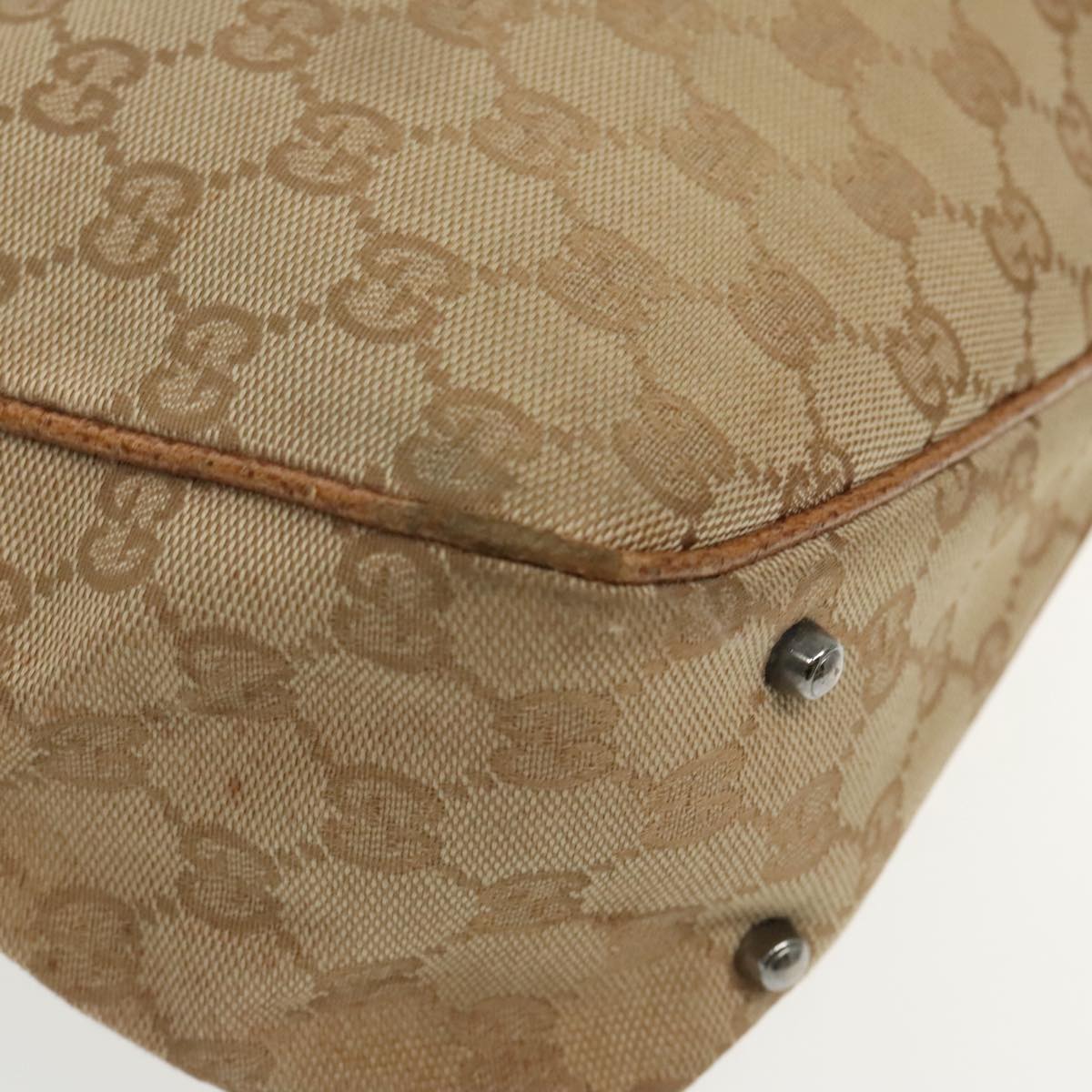 Gucci -- Brown Canvas Handbag (Pre-Owned)