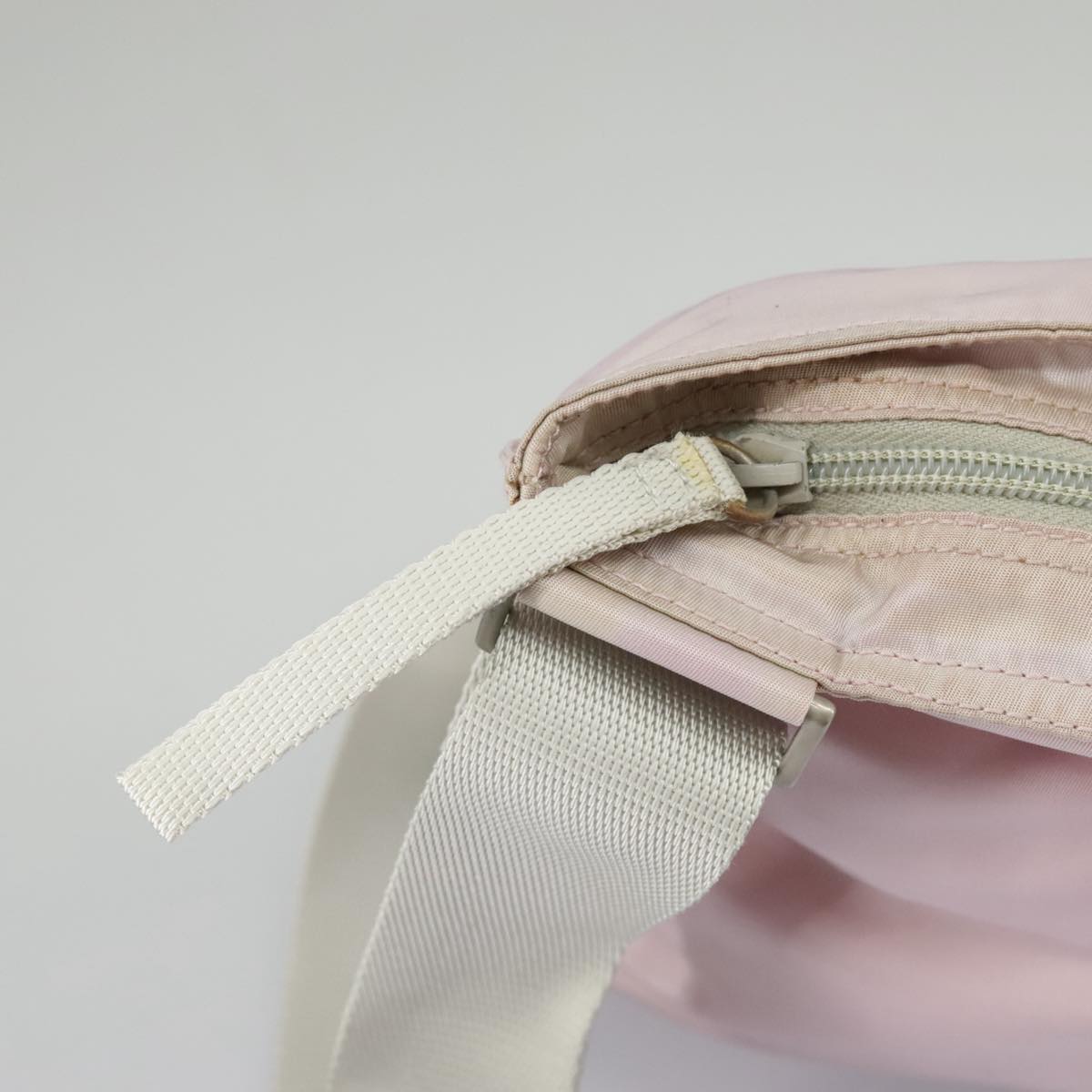 Prada Tessuto Pink Synthetic Shoulder Bag (Pre-Owned)