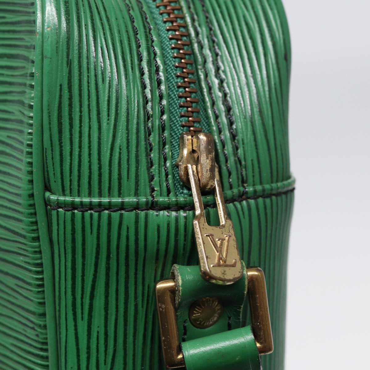 Louis Vuitton Trocadero 23 Green Leather Shoulder Bag (Pre-Owned)