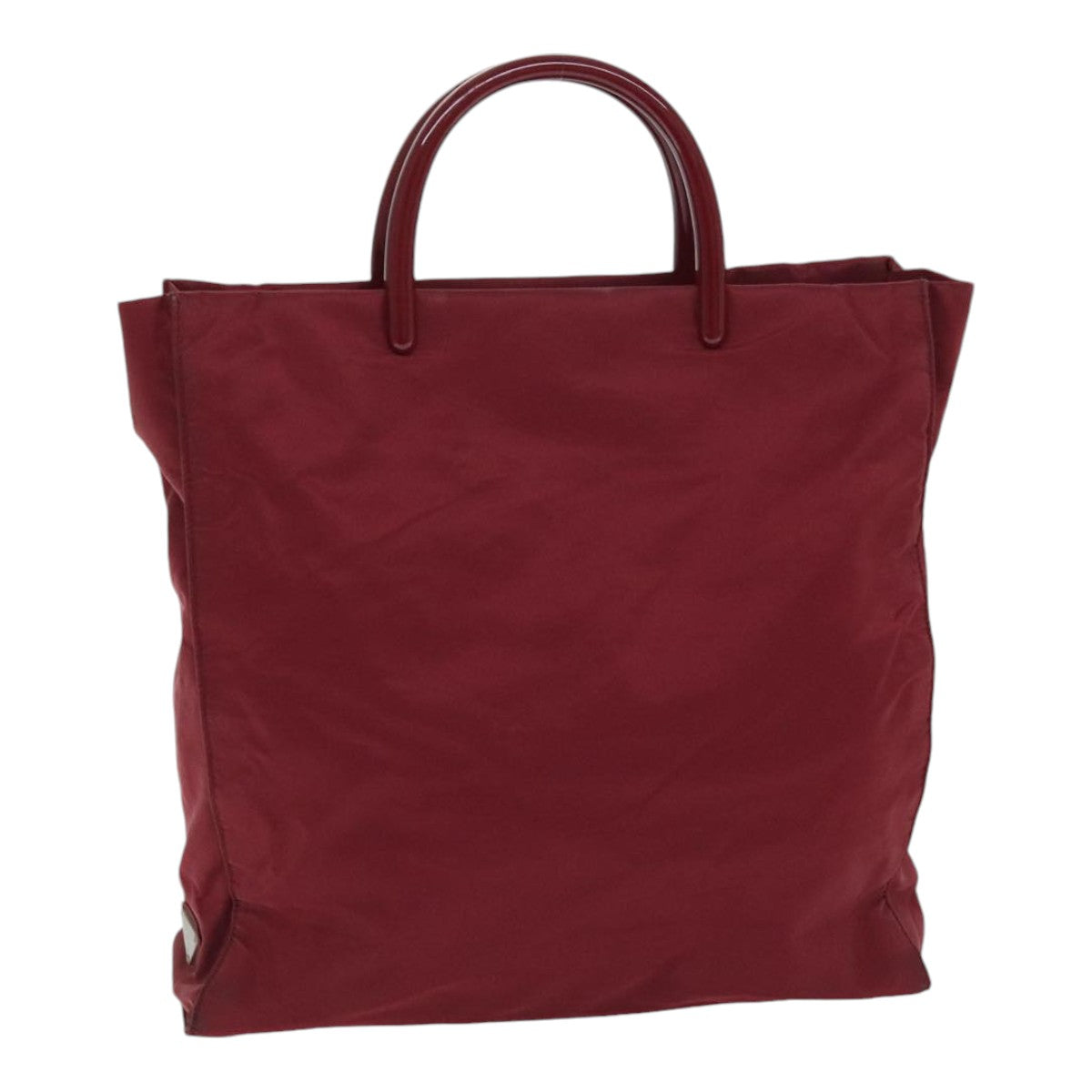 Prada Red Synthetic Handbag (Pre-Owned)