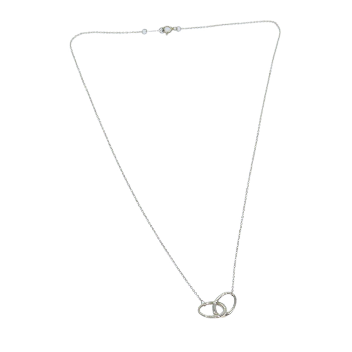Tiffany & Co Double Loop Silver Silver Necklace Jewelry (Pre-Owned)