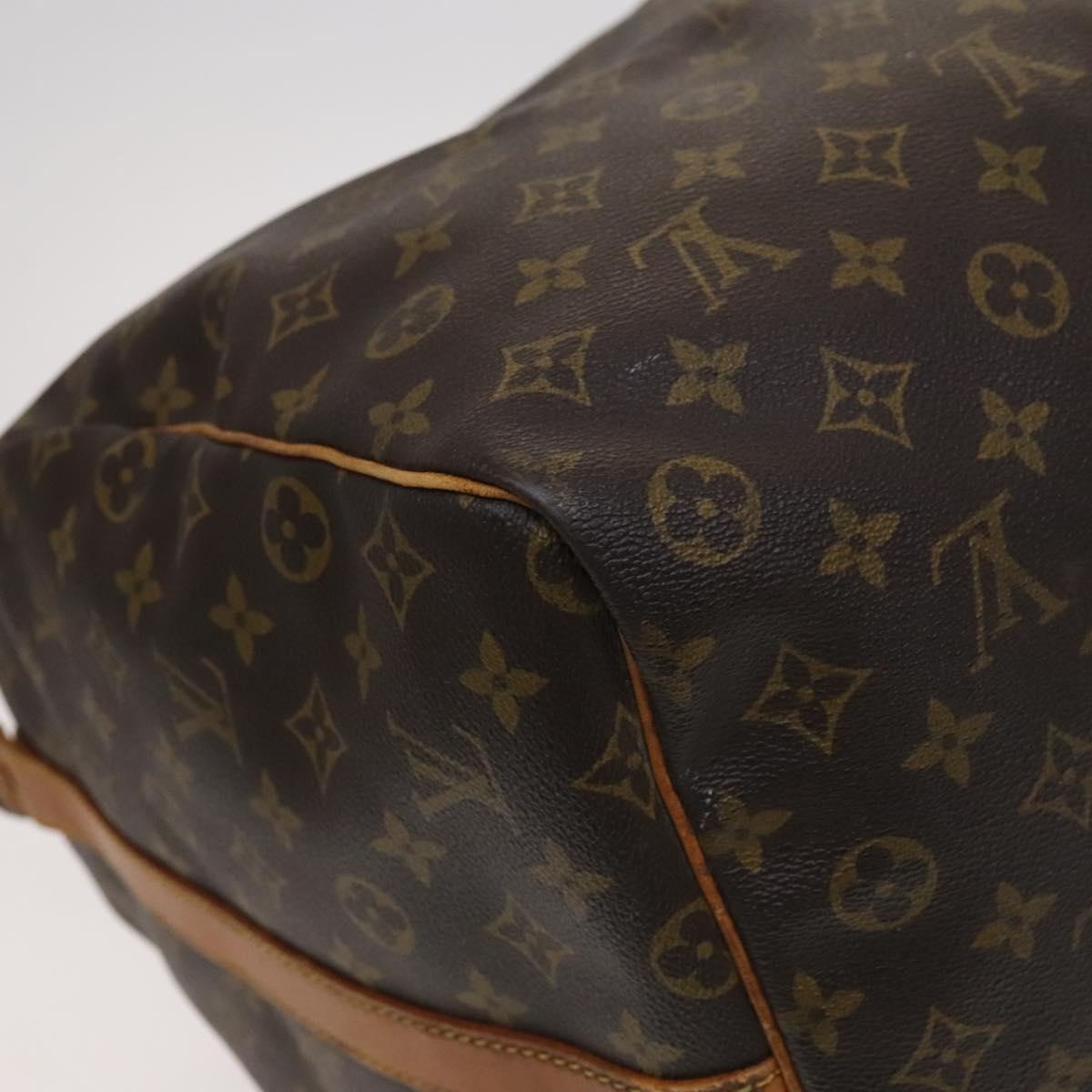 Louis Vuitton Keepall Bandoulière 60 Brown Canvas Travel Bag (Pre-Owned)