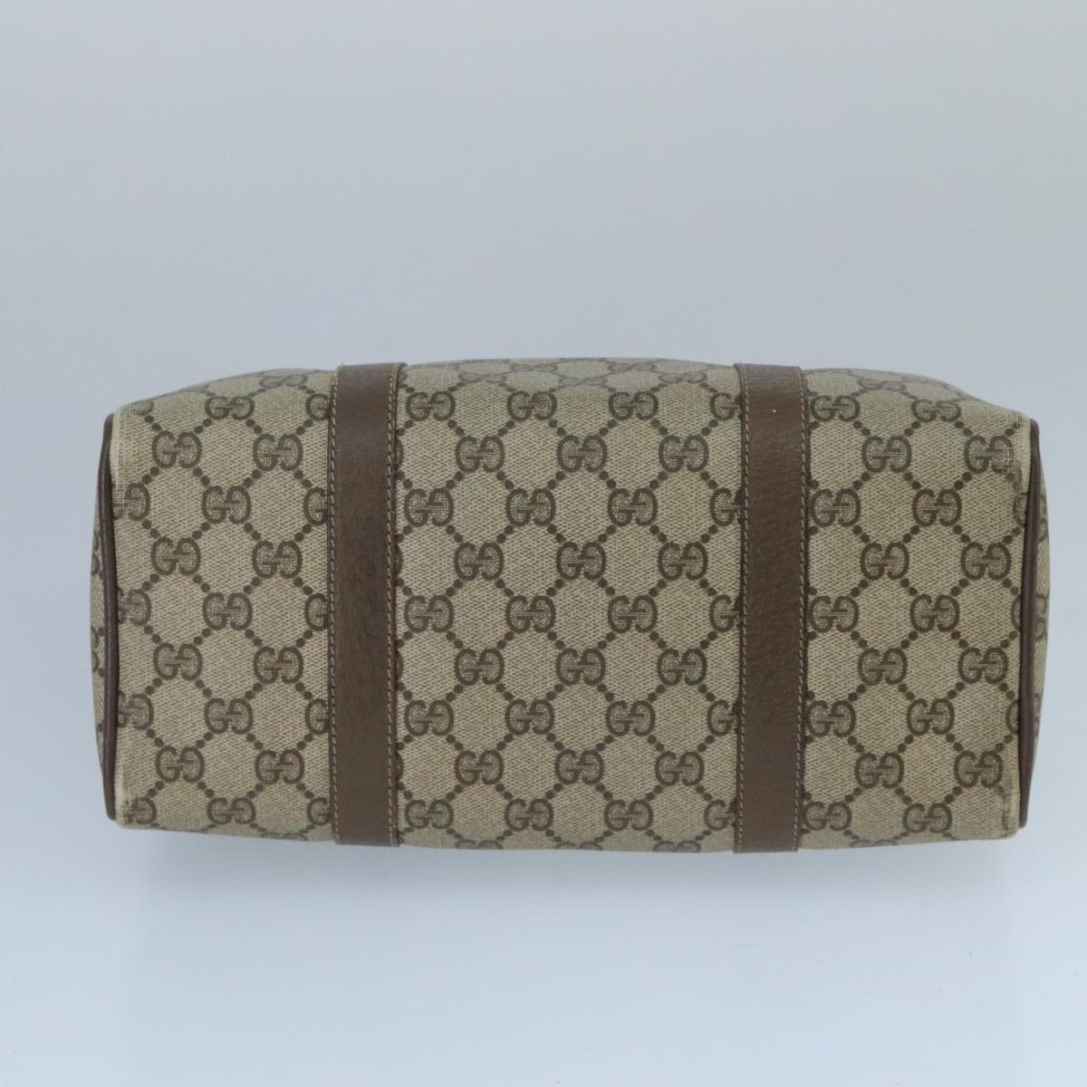 Gucci Gg Supreme Beige Canvas Travel Bag (Pre-Owned)