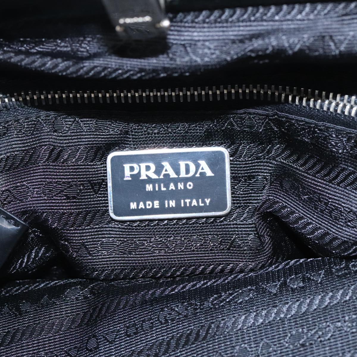 Prada Tessuto Black Synthetic Tote Bag (Pre-Owned)