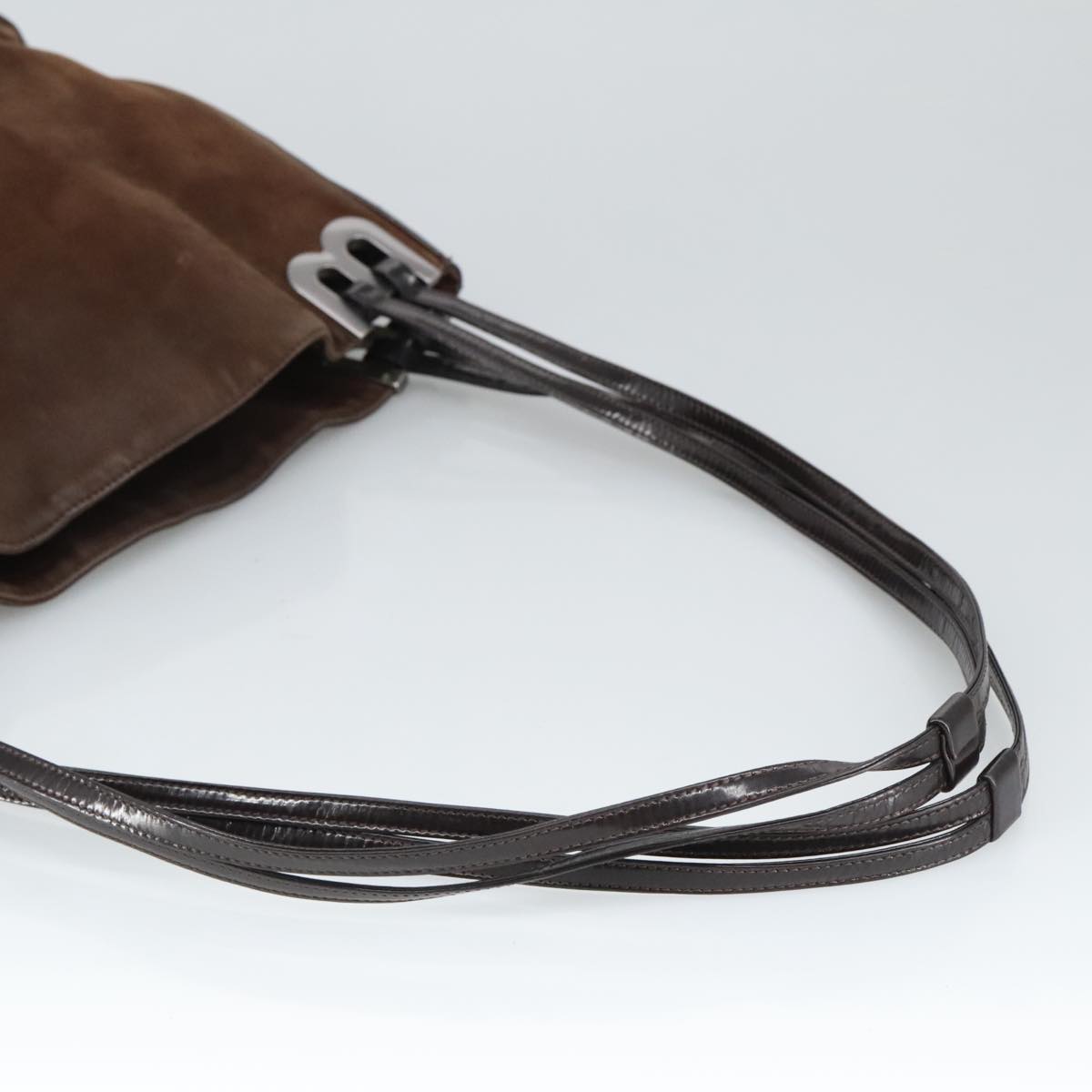 Bally Brown Suede Shoulder Bag (Pre-Owned)