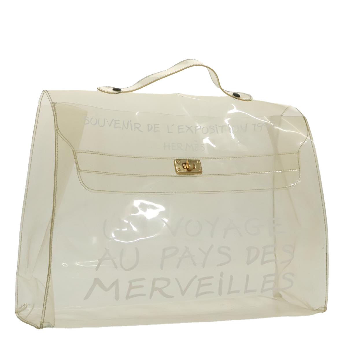 Hermès Kelly Transparent Vinyl Handbag (Pre-Owned)