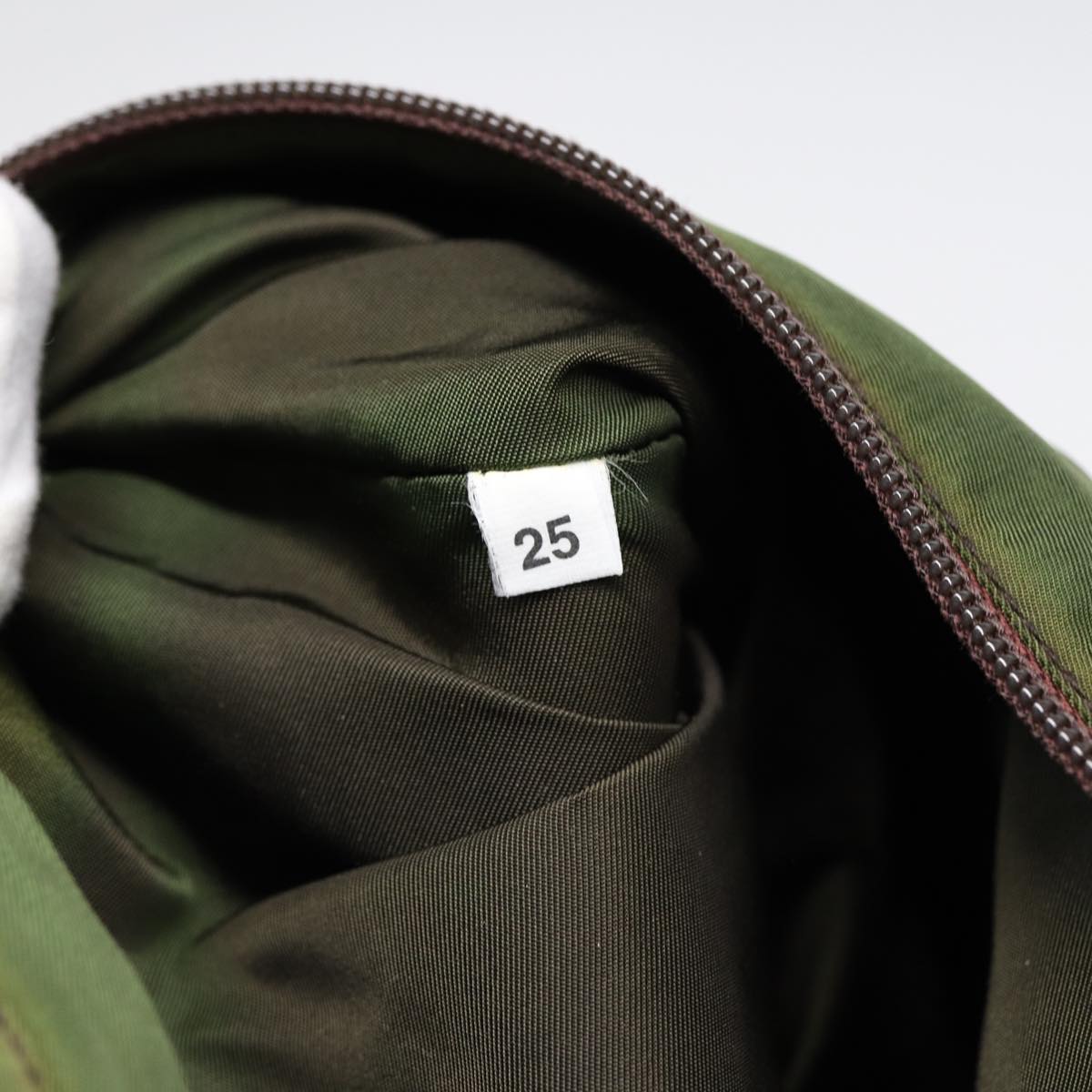 Prada Tessuto Khaki Synthetic Shoulder Bag (Pre-Owned)