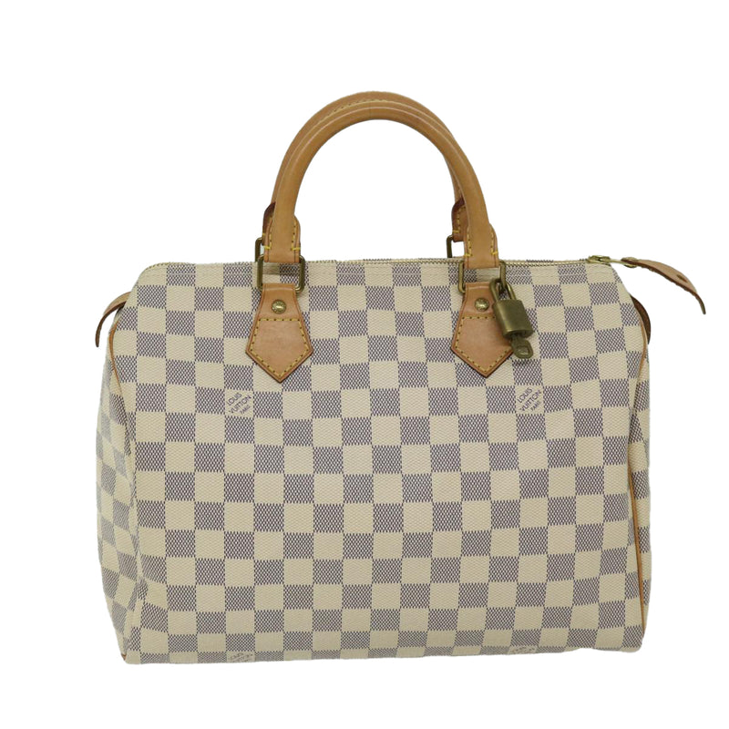 Louis Vuitton Speedy 30 Beige Canvas Handbag (Pre-Owned)