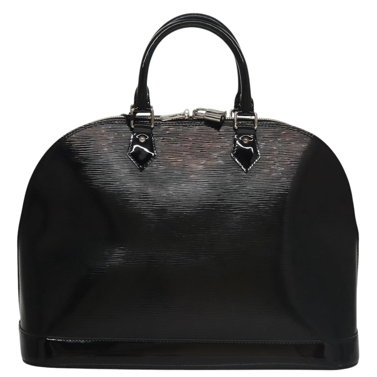 Louis Vuitton Alma Black Leather Handbag (Pre-Owned)