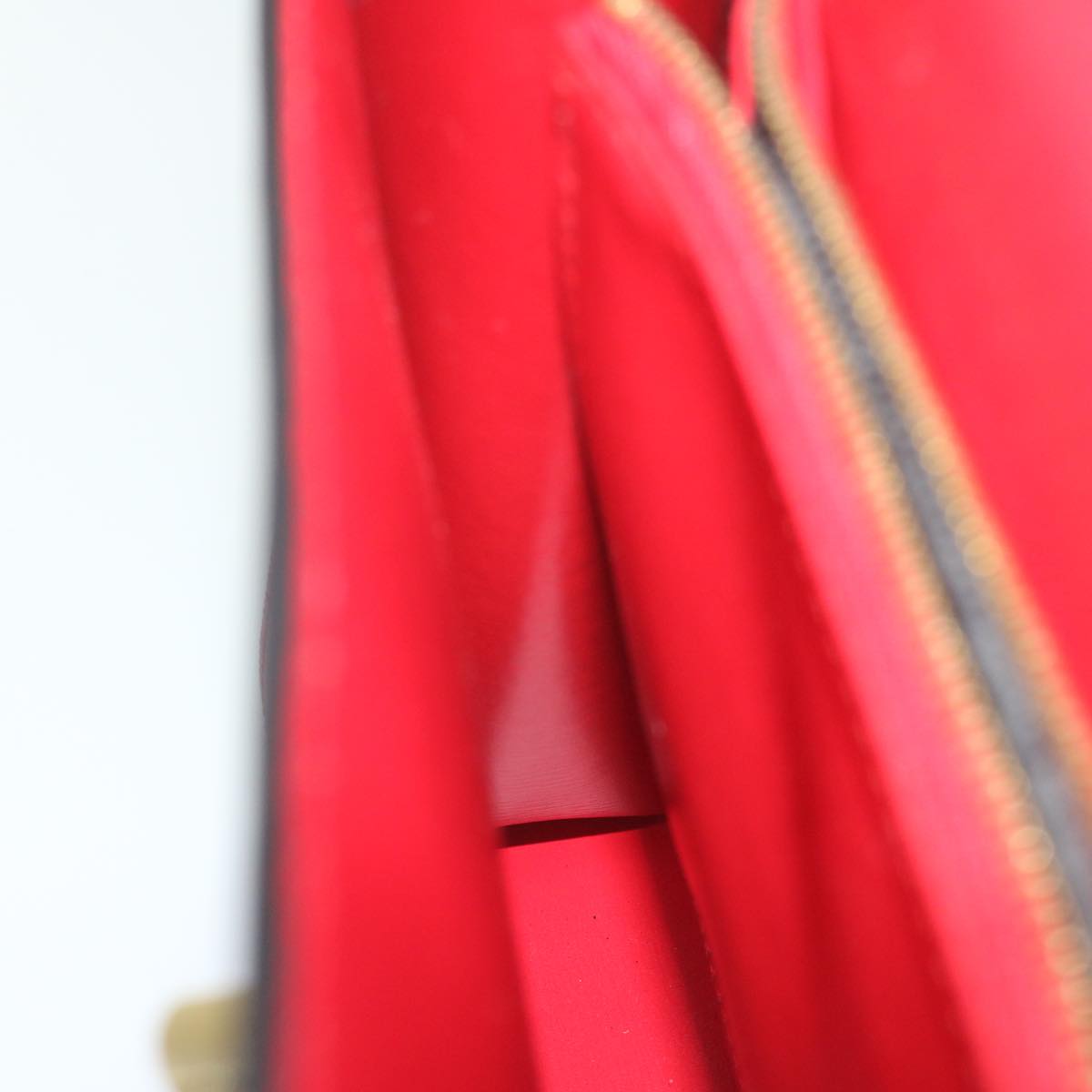 Louis Vuitton Malesherbes Red Leather Handbag (Pre-Owned)