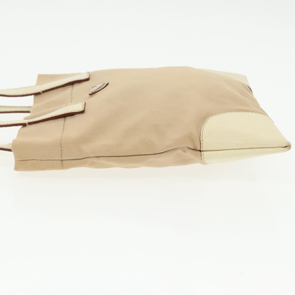 Prada Beige Canvas Tote Bag (Pre-Owned)