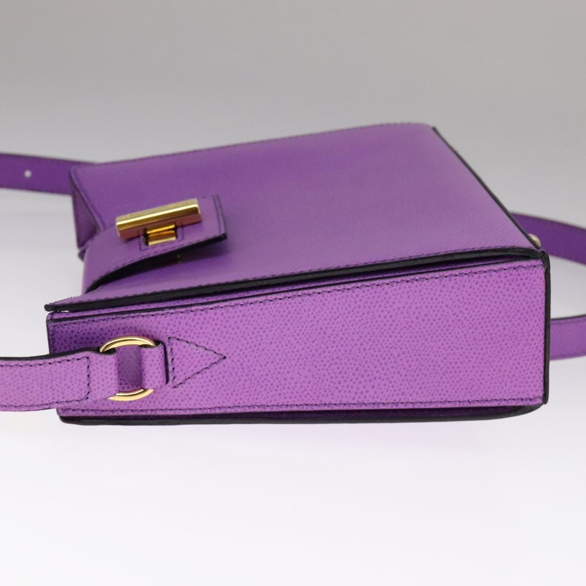 Céline Purple Leather Shoulder Bag (Pre-Owned)