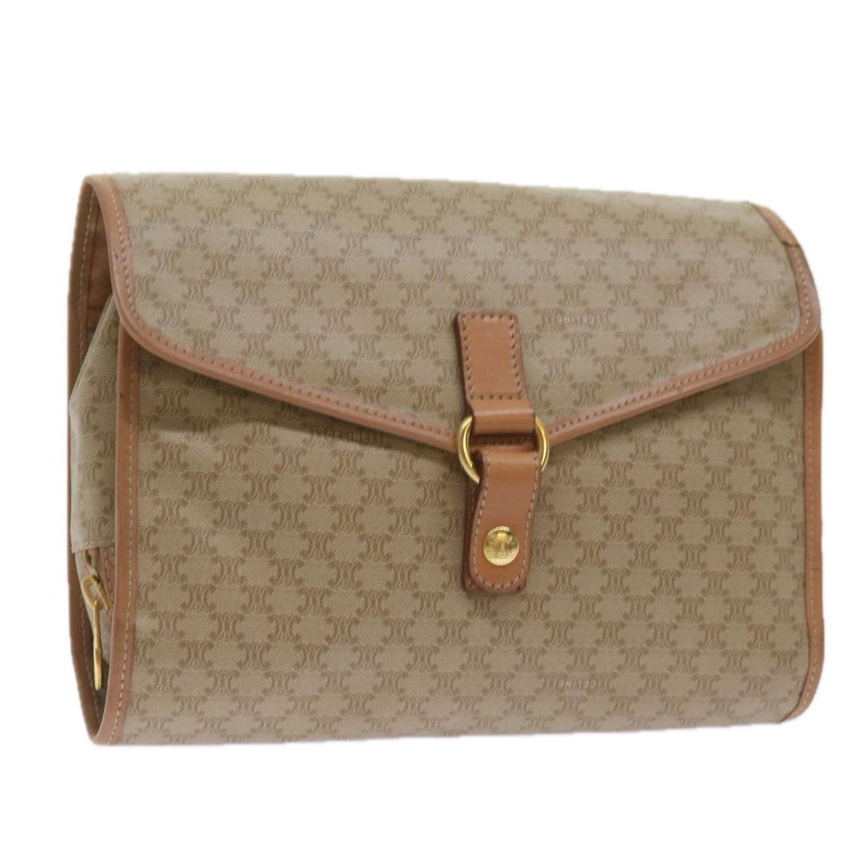 Céline Beige Canvas Clutch Bag (Pre-Owned)