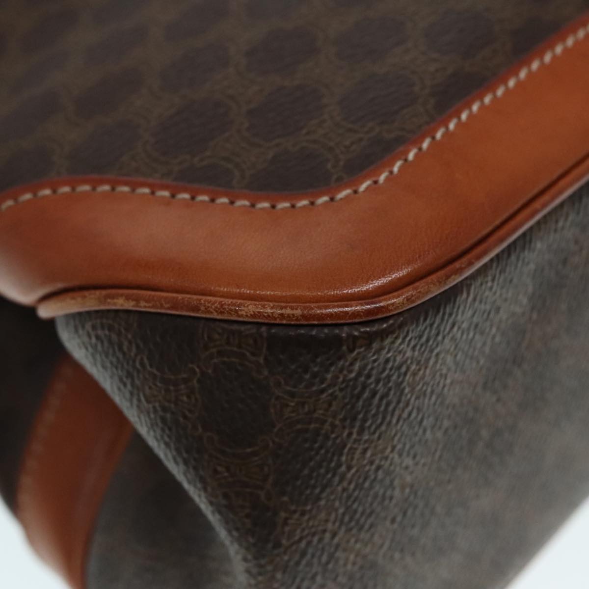 Céline Macadam Brown Canvas Handbag (Pre-Owned)