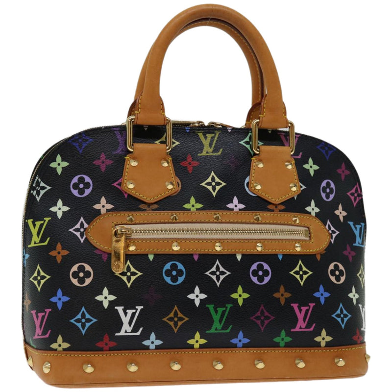 Louis Vuitton Alma Black Canvas Handbag (Pre-Owned)