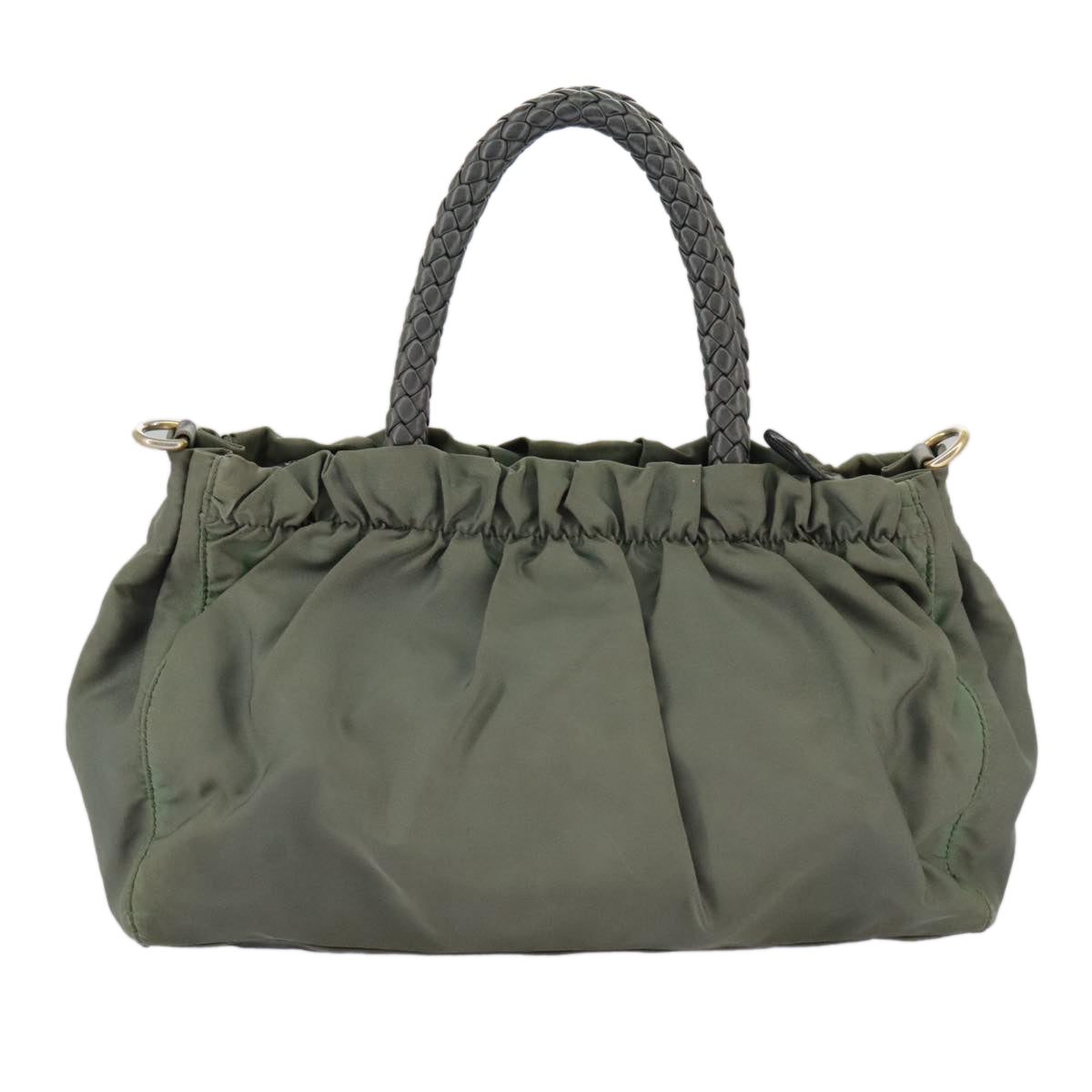 Prada Green Synthetic Handbag (Pre-Owned)