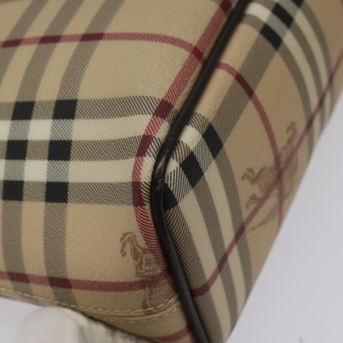 Burberry Nova Check Beige Canvas Tote Bag (Pre-Owned)