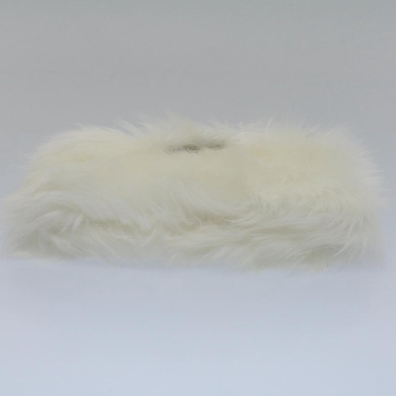 Prada White Fur Clutch Bag (Pre-Owned)