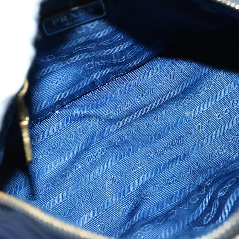 Prada Tessuto Navy Synthetic Clutch Bag (Pre-Owned)