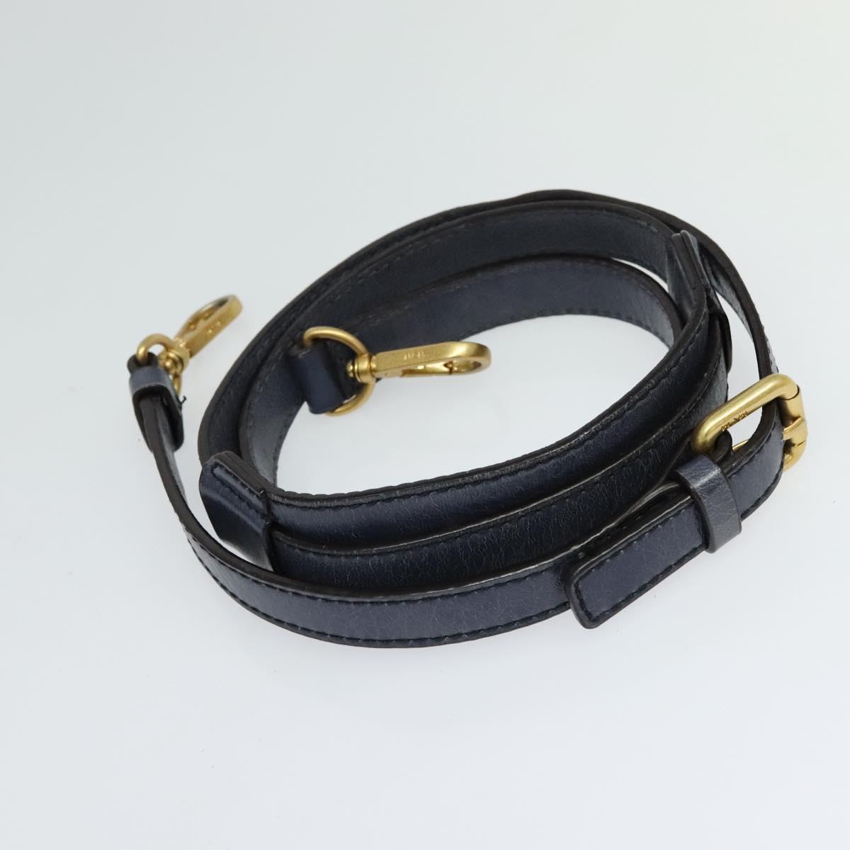 MCM Navy Leather Handbag (Pre-Owned)