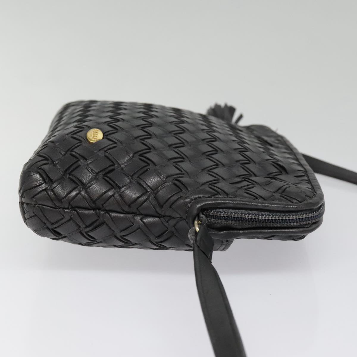 Bally Black Leather Shoulder Bag (Pre-Owned)