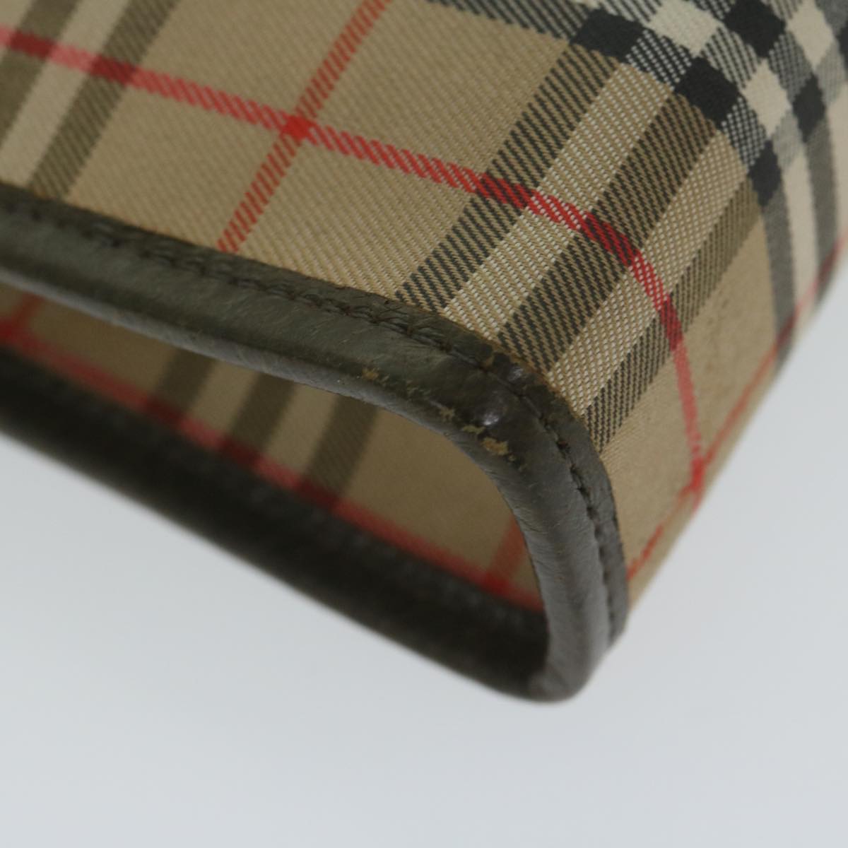 Burberry Beige Canvas Clutch Bag (Pre-Owned)