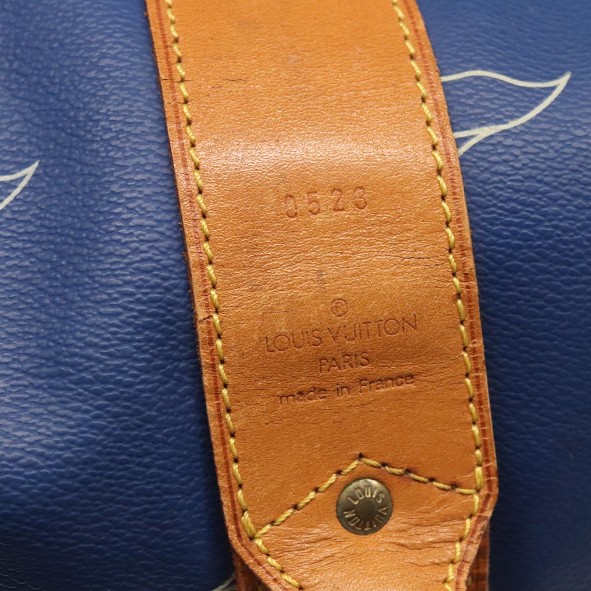 Louis Vuitton Marin Blue Canvas Shoulder Bag (Pre-Owned)