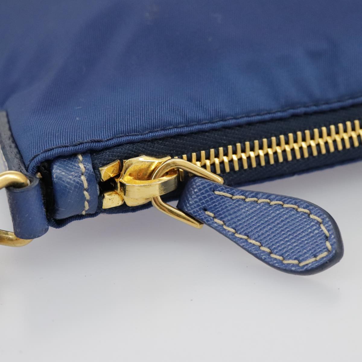 Prada Blue Synthetic Clutch Bag (Pre-Owned)